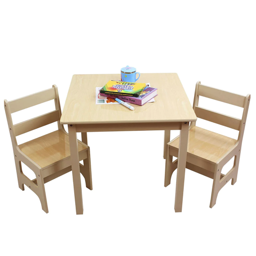 Детска маса с 2 столчета Натюр