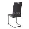 Трапезен стол H200 тъмно сив/хром